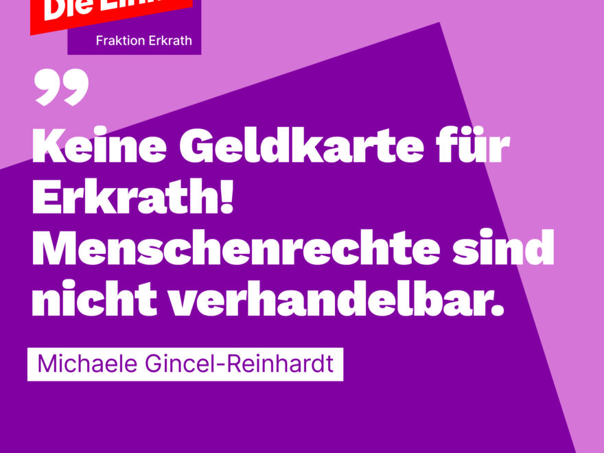 Keine Bezahlkarte für Erkrath